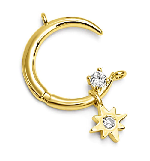 Crescent Star Charm