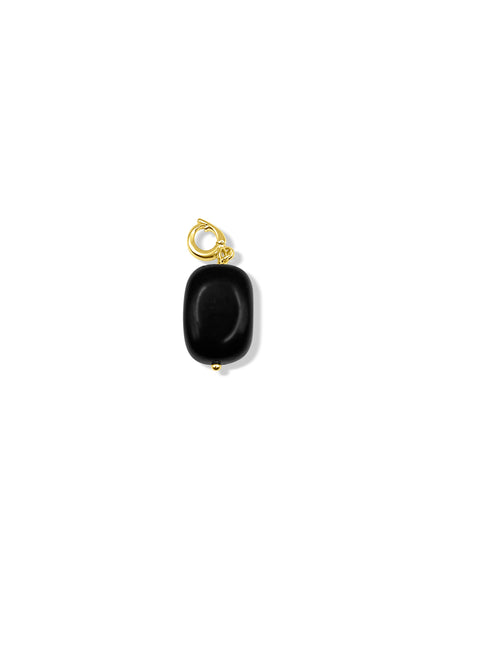 Black Obsidian Clip On Charm