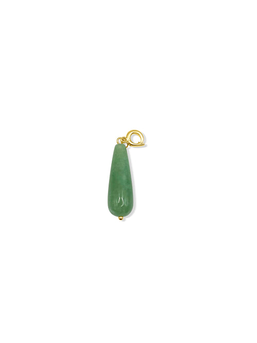 Amazonite Drop Clip On Charm