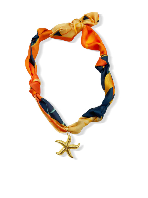 Starfish Scarf Necklace