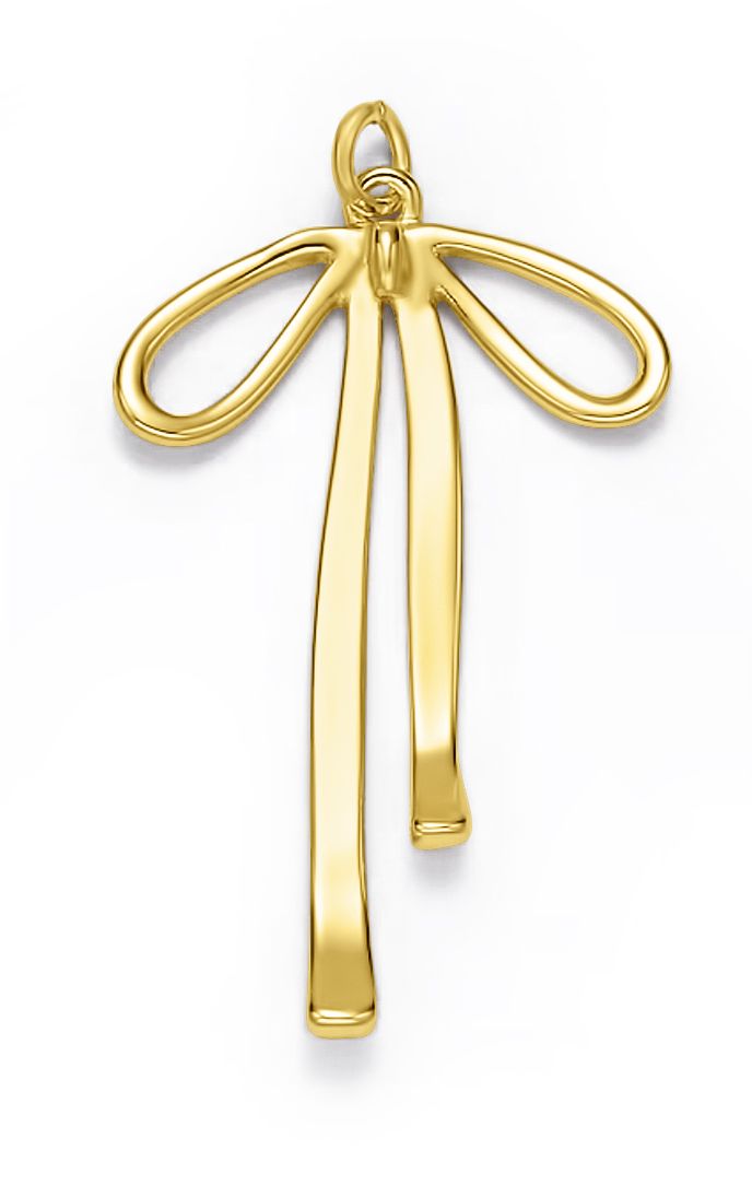 Gold Bow Charm