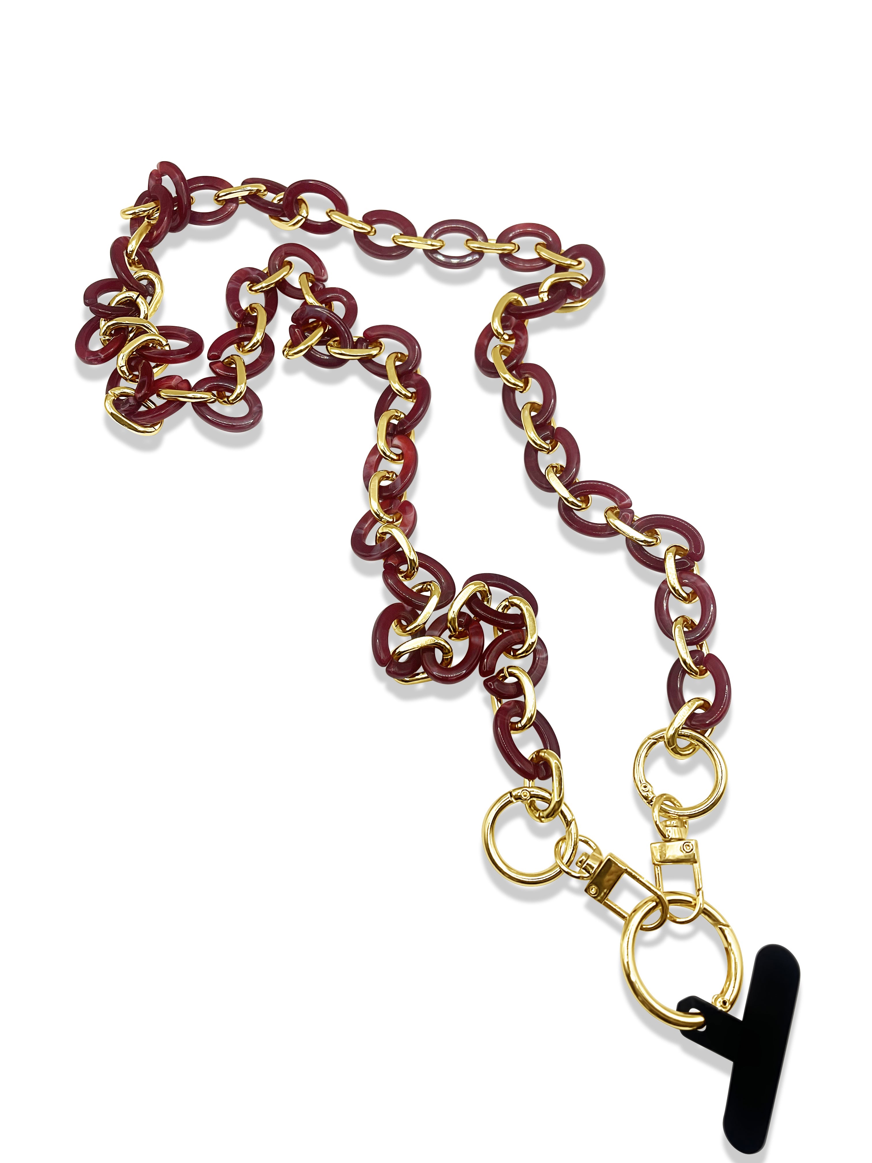 Chain Link Short Acrylic Purse Strap in Lilac – Closet Rehab